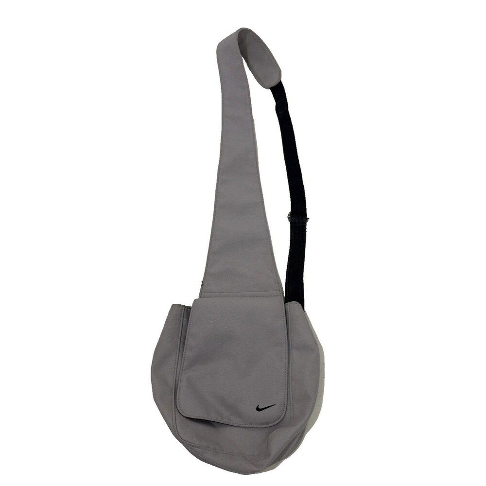 Y2K Nike Crossbody Sling Bag Gray Backpack Streetwear Hype Grail Travel VTG